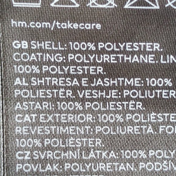 H&M Divided Moto style jacket black vegan leather women's size S - Picture 6 of 7